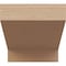 Ekena Millwork 11"W x 11"D x 11"H Wide Clemmons Rough Cedar Woodgrain TimberThane Corbel, Primed Tan CORUR11X11X11CLERCPR - alternate 2